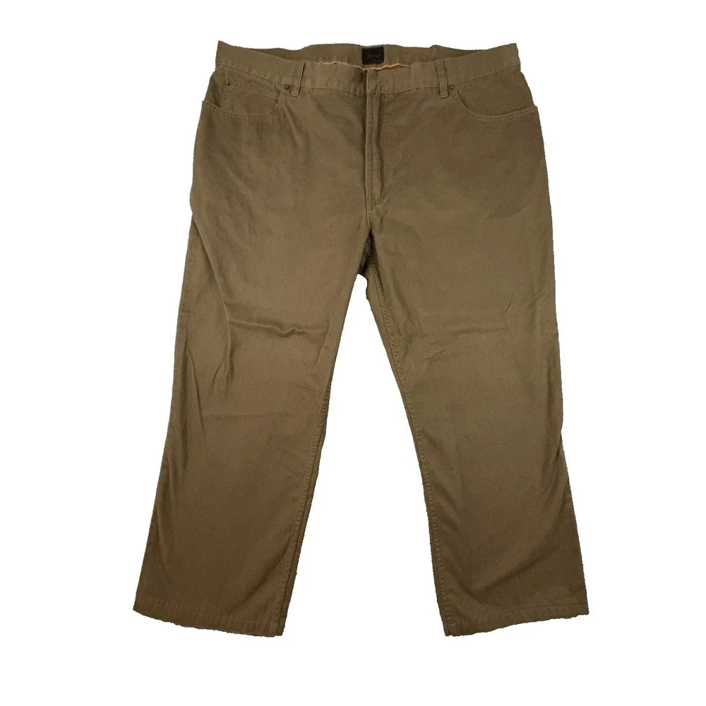 Jos A Bank Men's 43x26 Brown 5 Pocket Pants Cotton Casual Straight Leg Chino